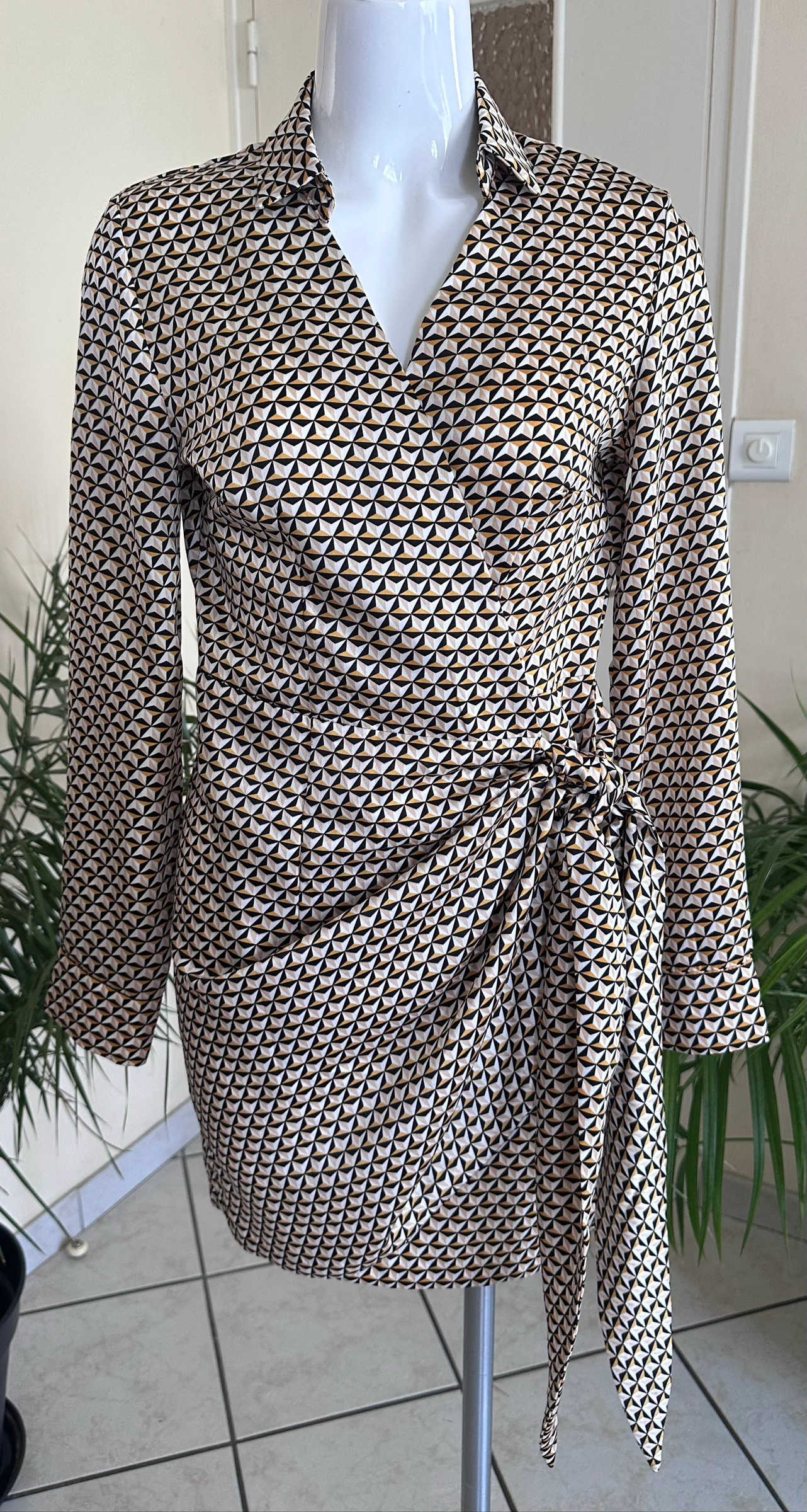 Vestido cache-cœur estampado NOVO Grain de Malice – Tamanho 36 – photo 2